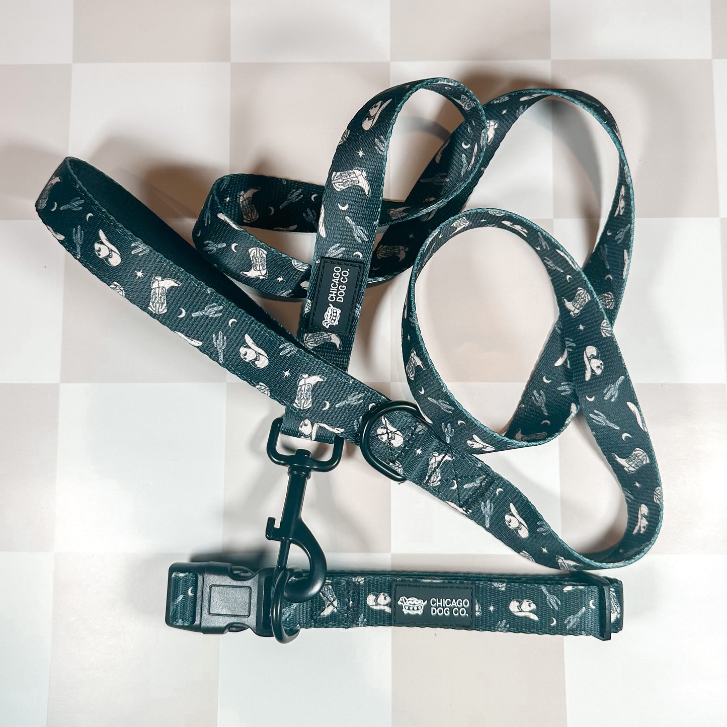 Cowboy Collar & Leash Set