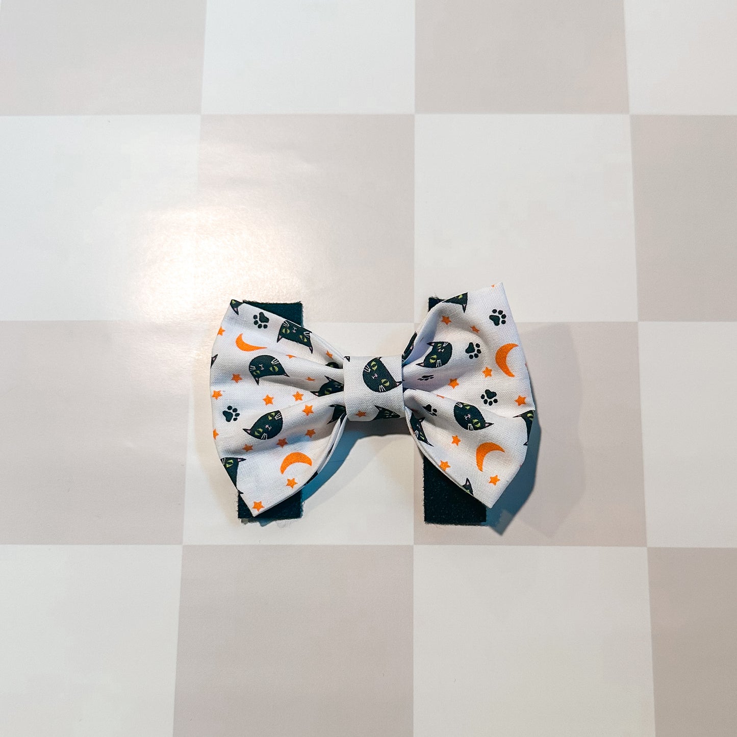 Black Cat Halloween Fall Bow Tie