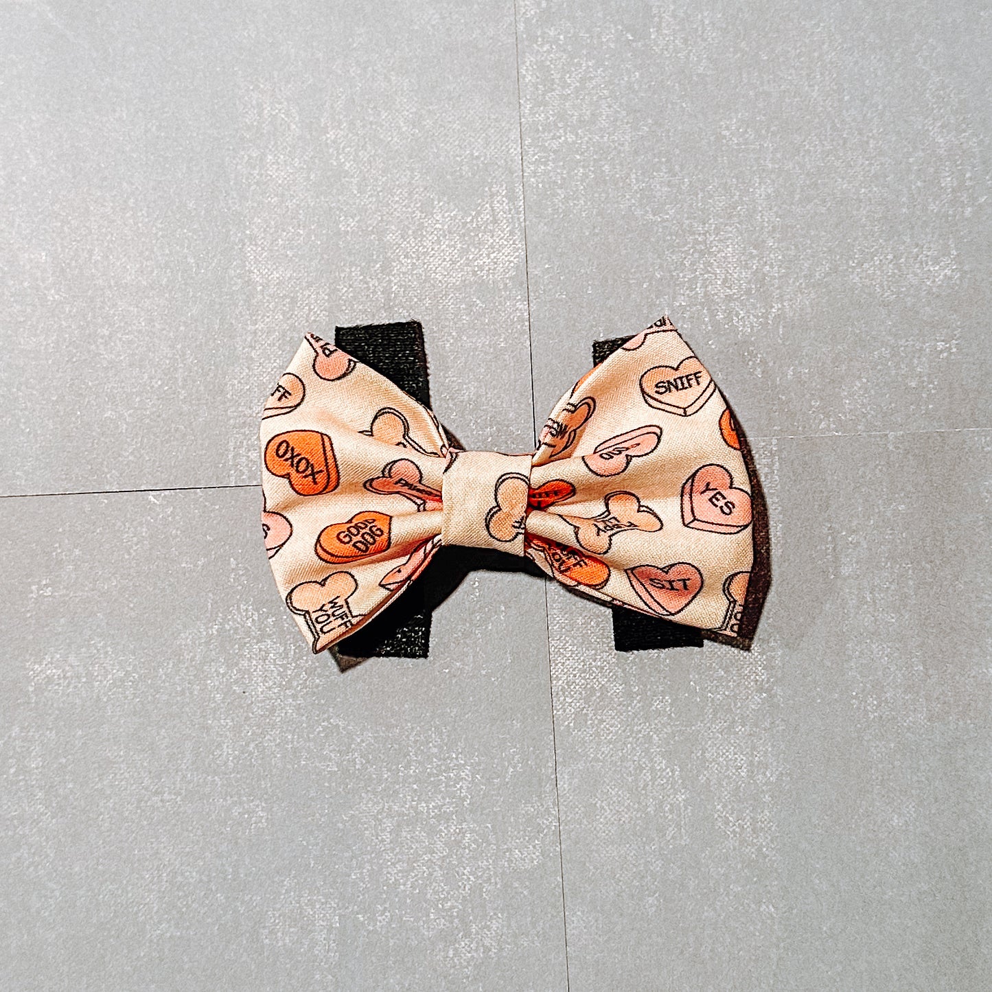 Candy Heart Valentines Day Bow Tie