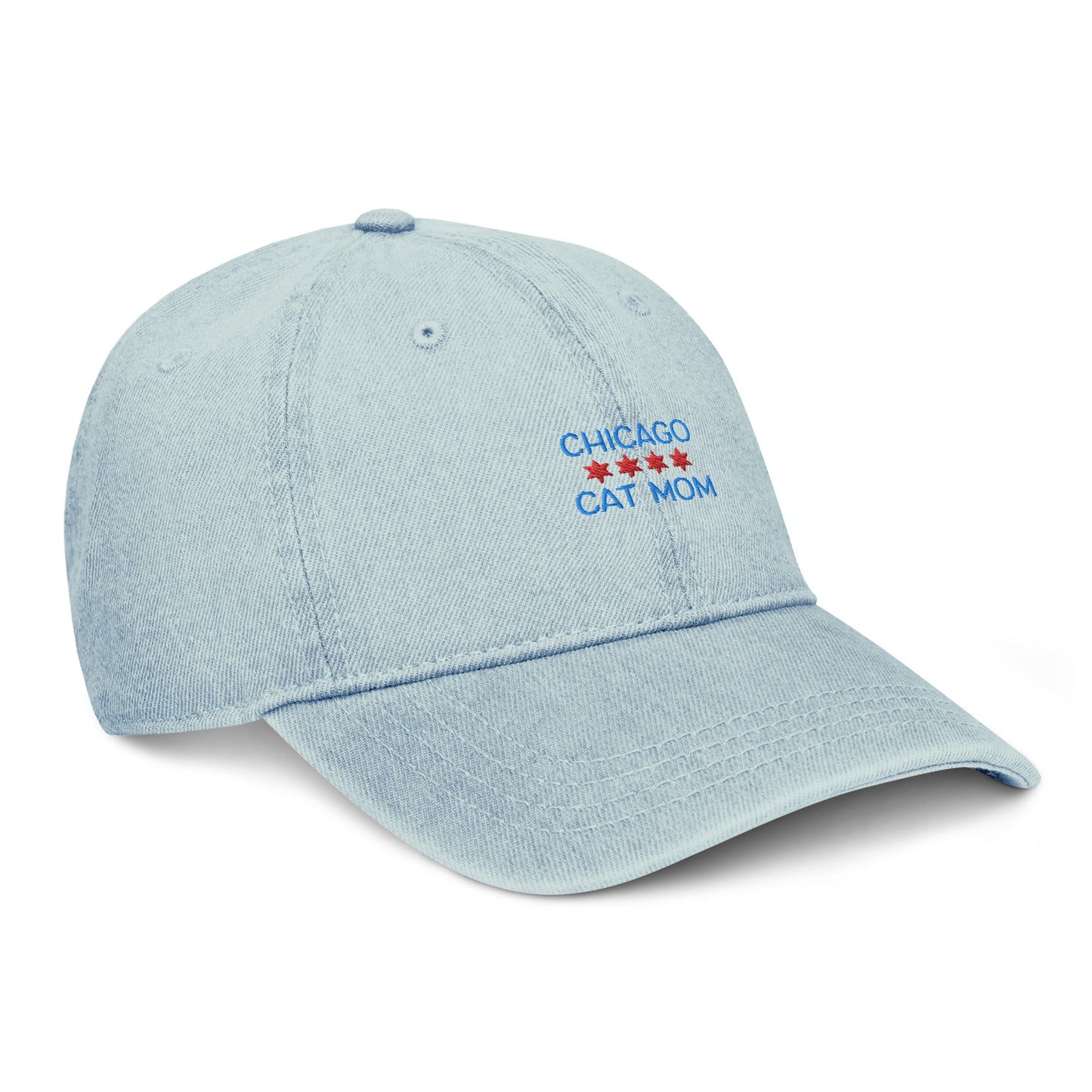Chicago Cat Mom Denim Hat
