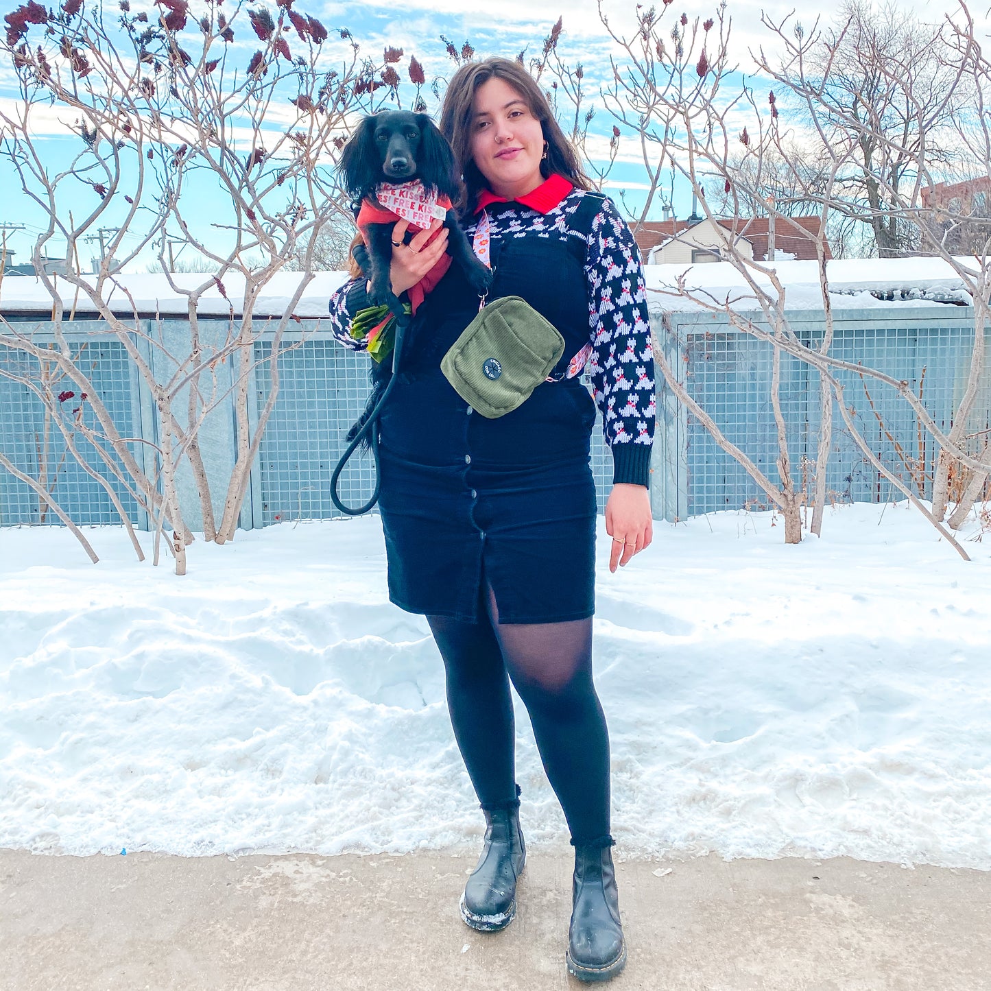 Flower Power Dog Mom Walking Bag