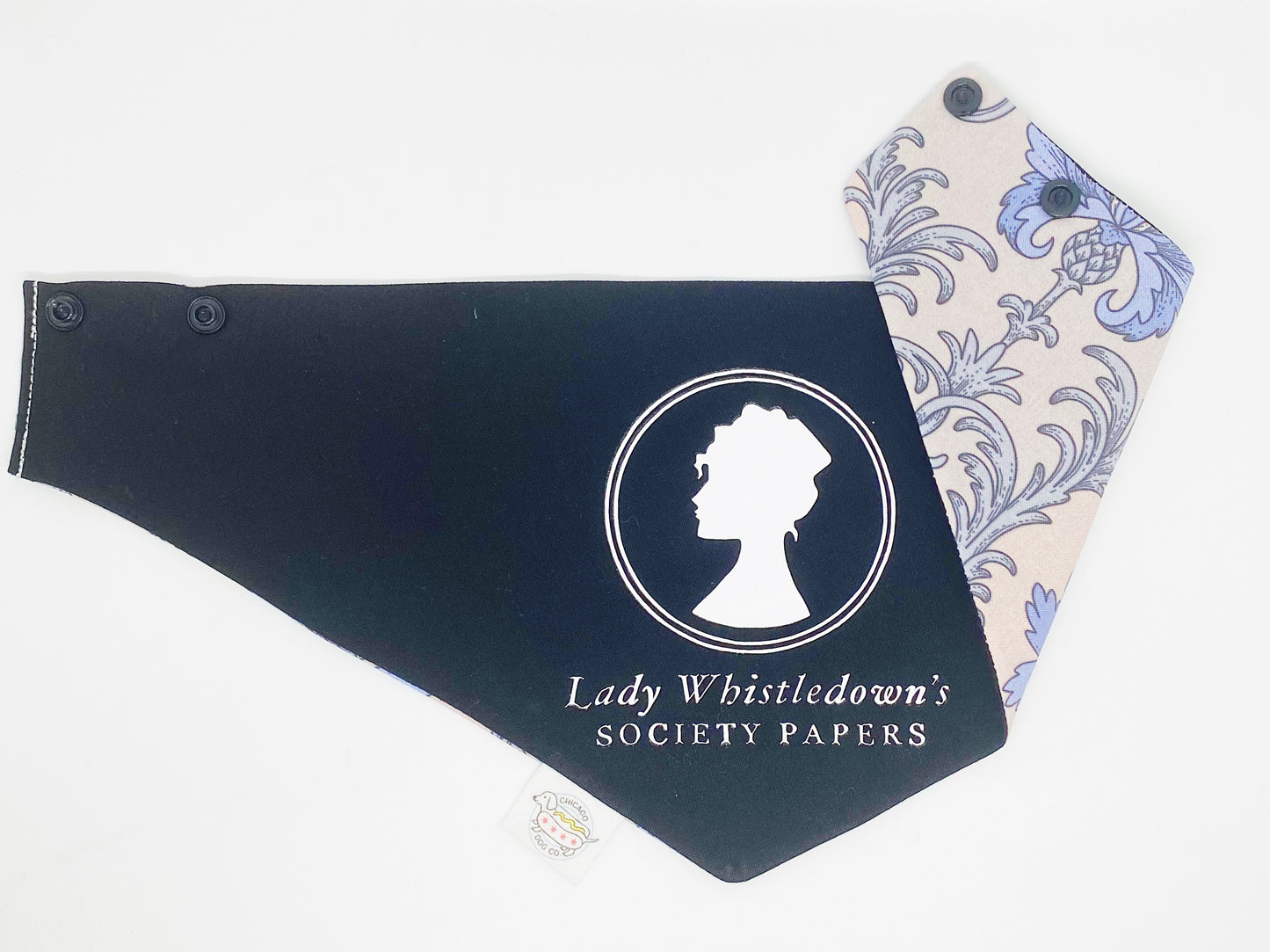 Bridgerton Lady Whistledown Reversible Bandana