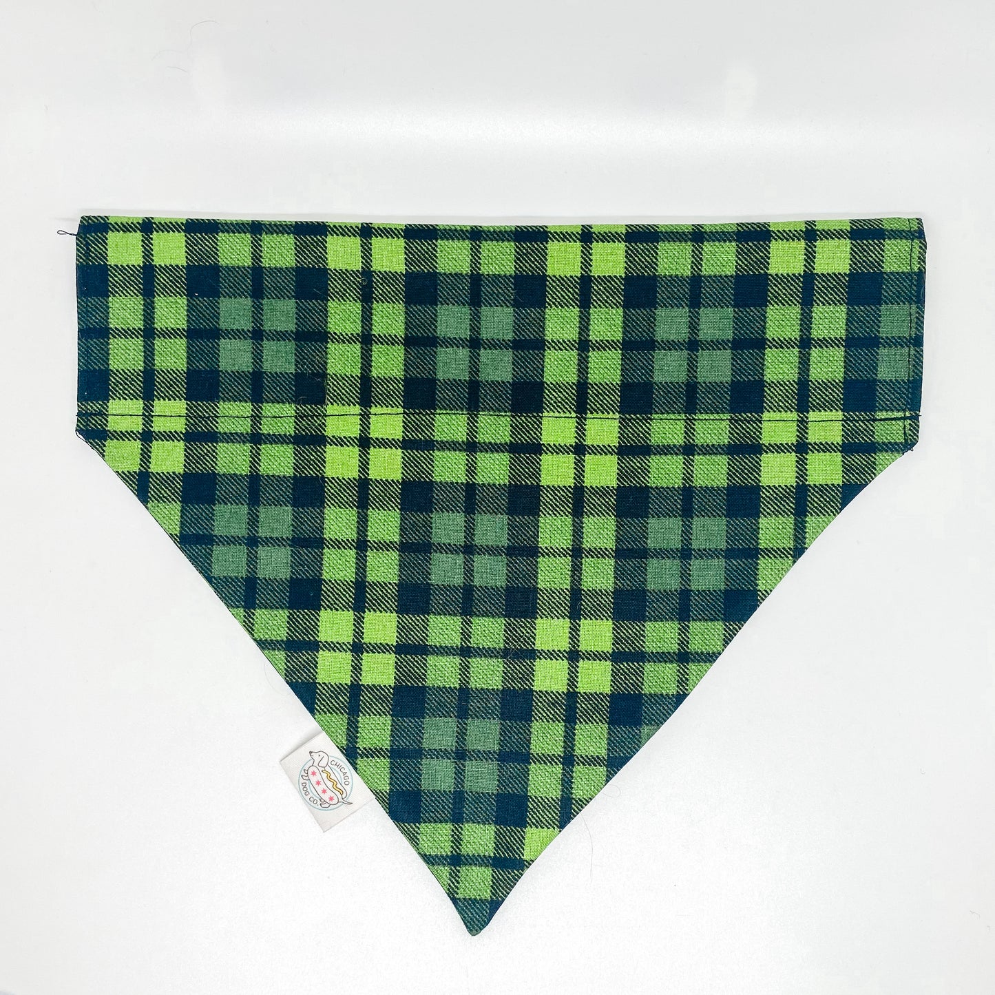 Green Plaid Christmas Bandana