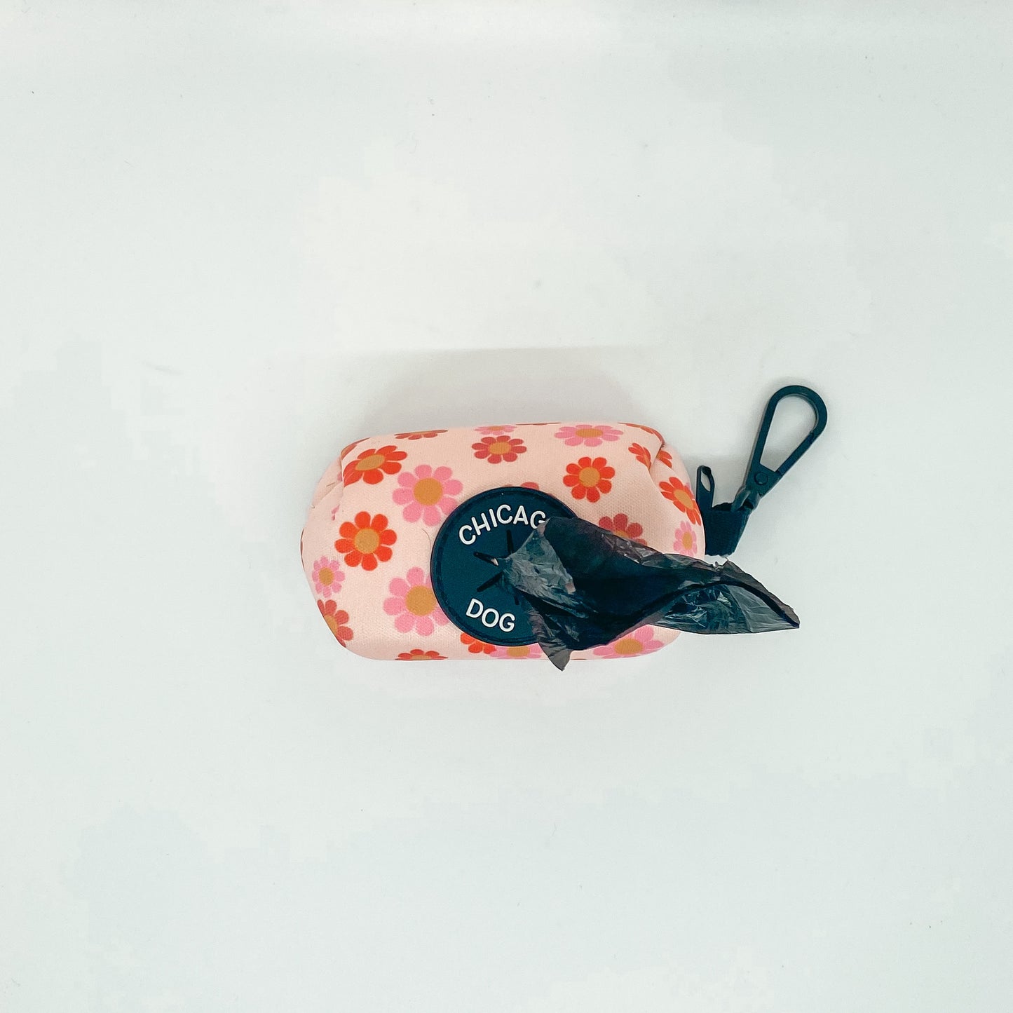 Flower Power Harness, Collar, Leash and Poop Bag Holder Bundle