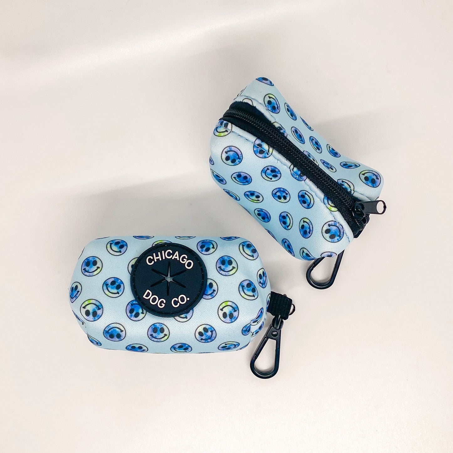 Tie Dye Smiley Poop Bag Holder