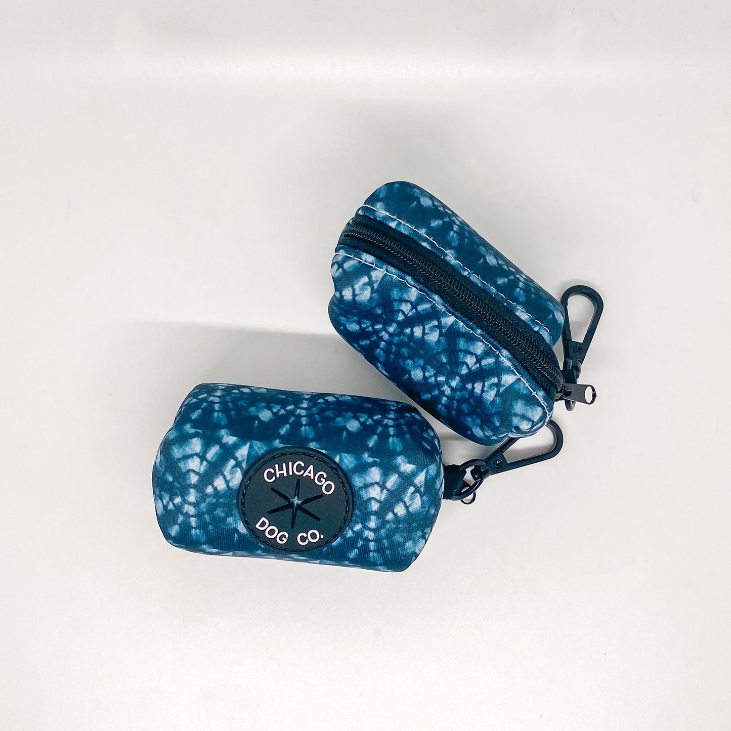 Denim Tie Dye Poop Bag Holder