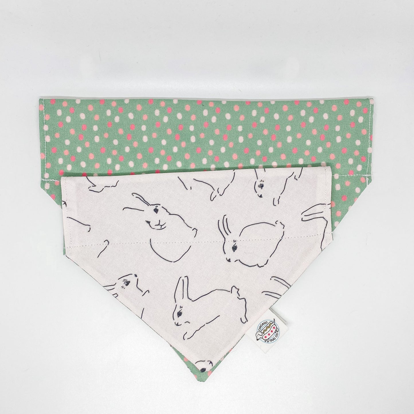 Minimalist Easter Bunny Reversible Bandana