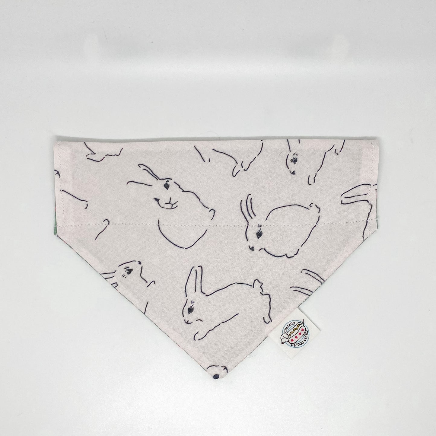 Minimalist Easter Bunny Reversible Bandana