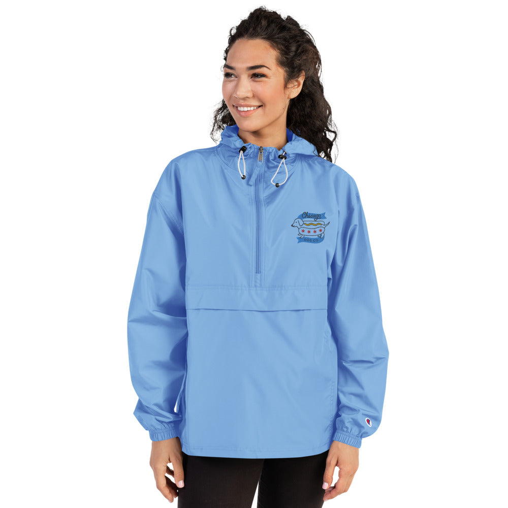 Chicago Dog Co. Unisex Embroidered Champion Packable Jacket