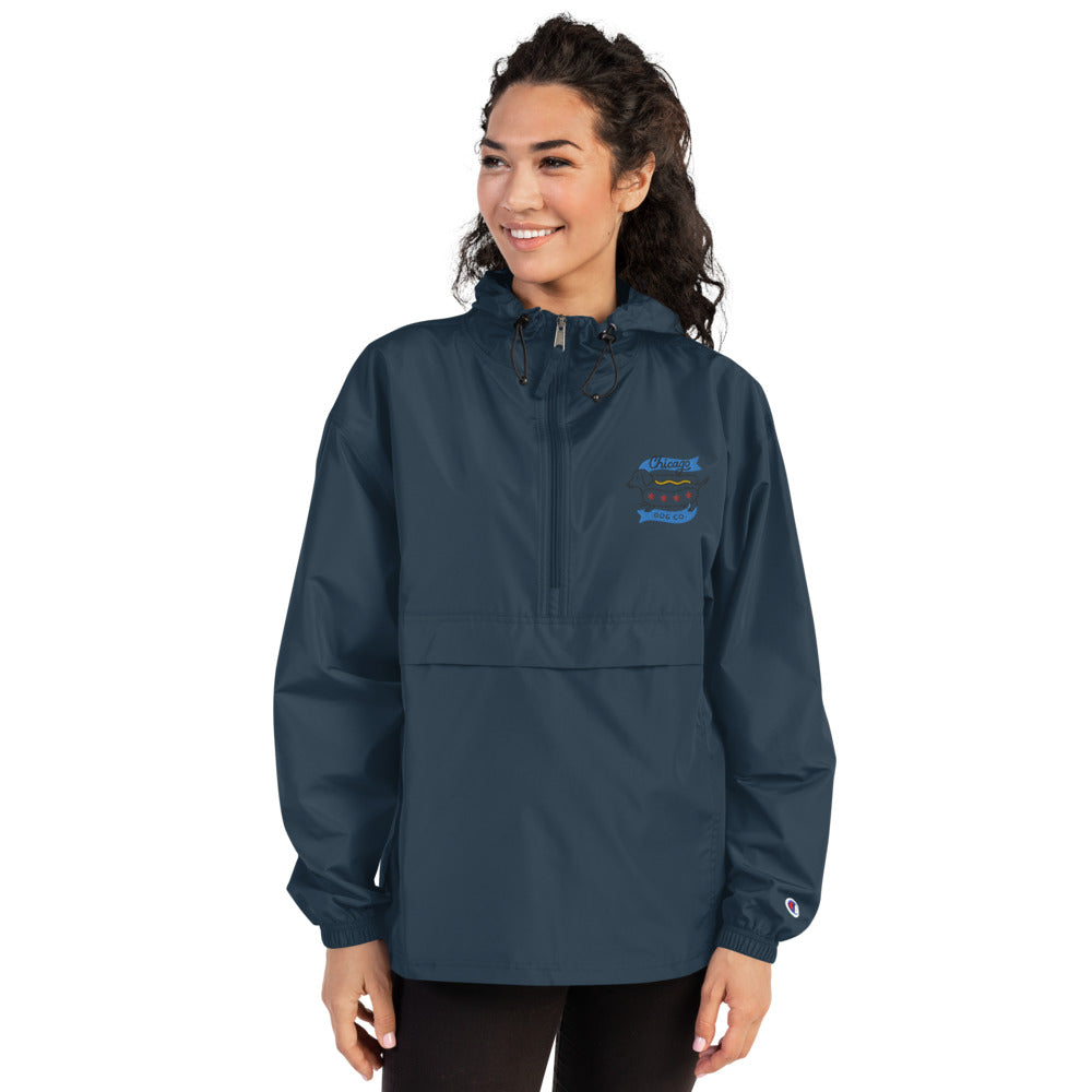 Chicago Dog Co. Unisex Embroidered Champion Packable Jacket