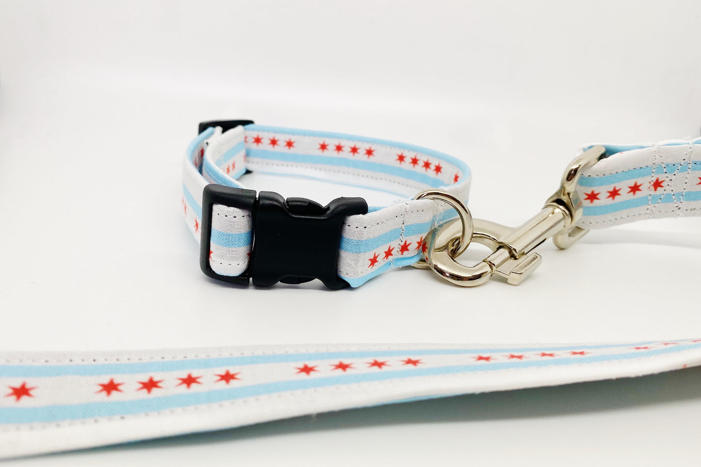 Chicago Flag Collar & Leash Set