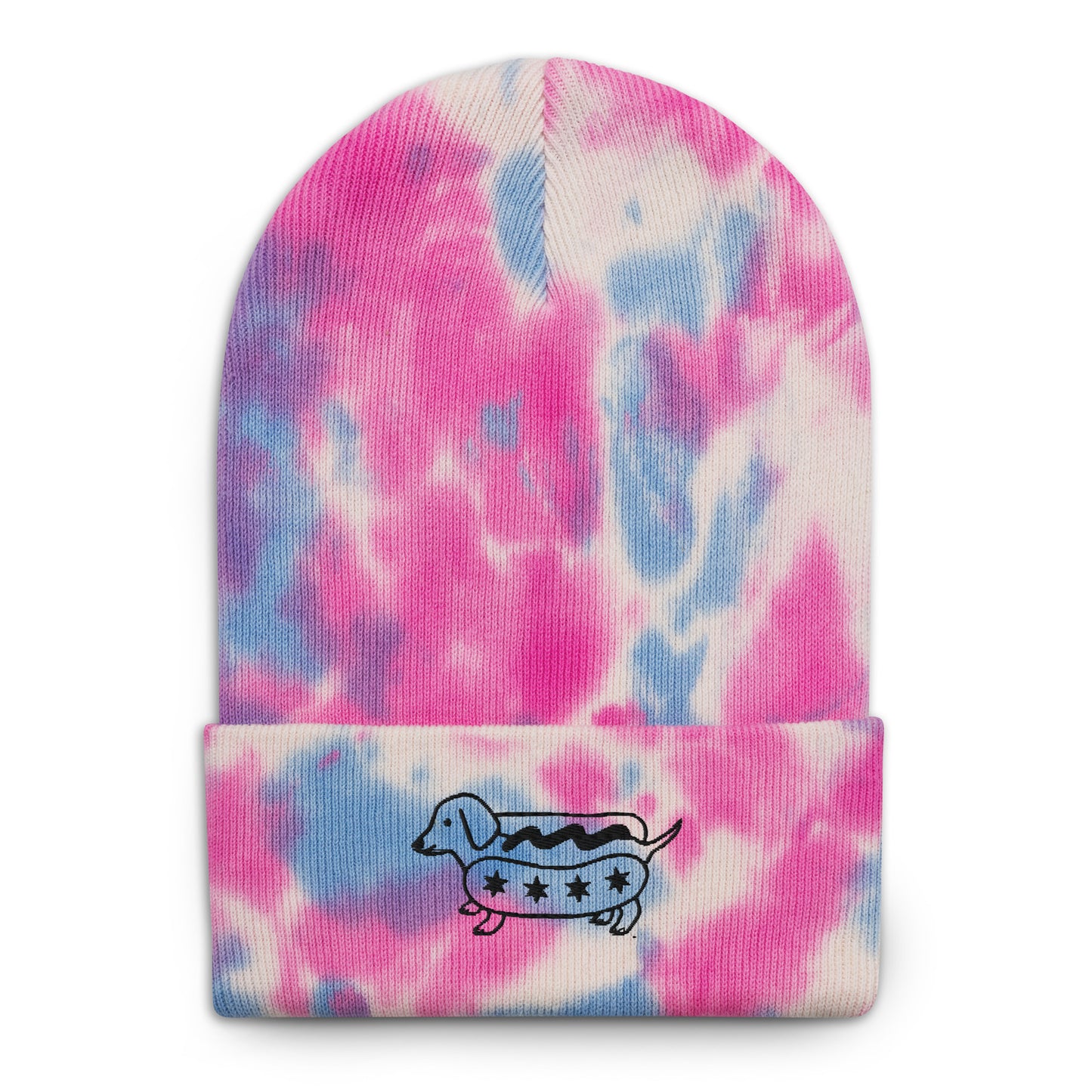 Chicago Dog Tie-dye Winter beanie