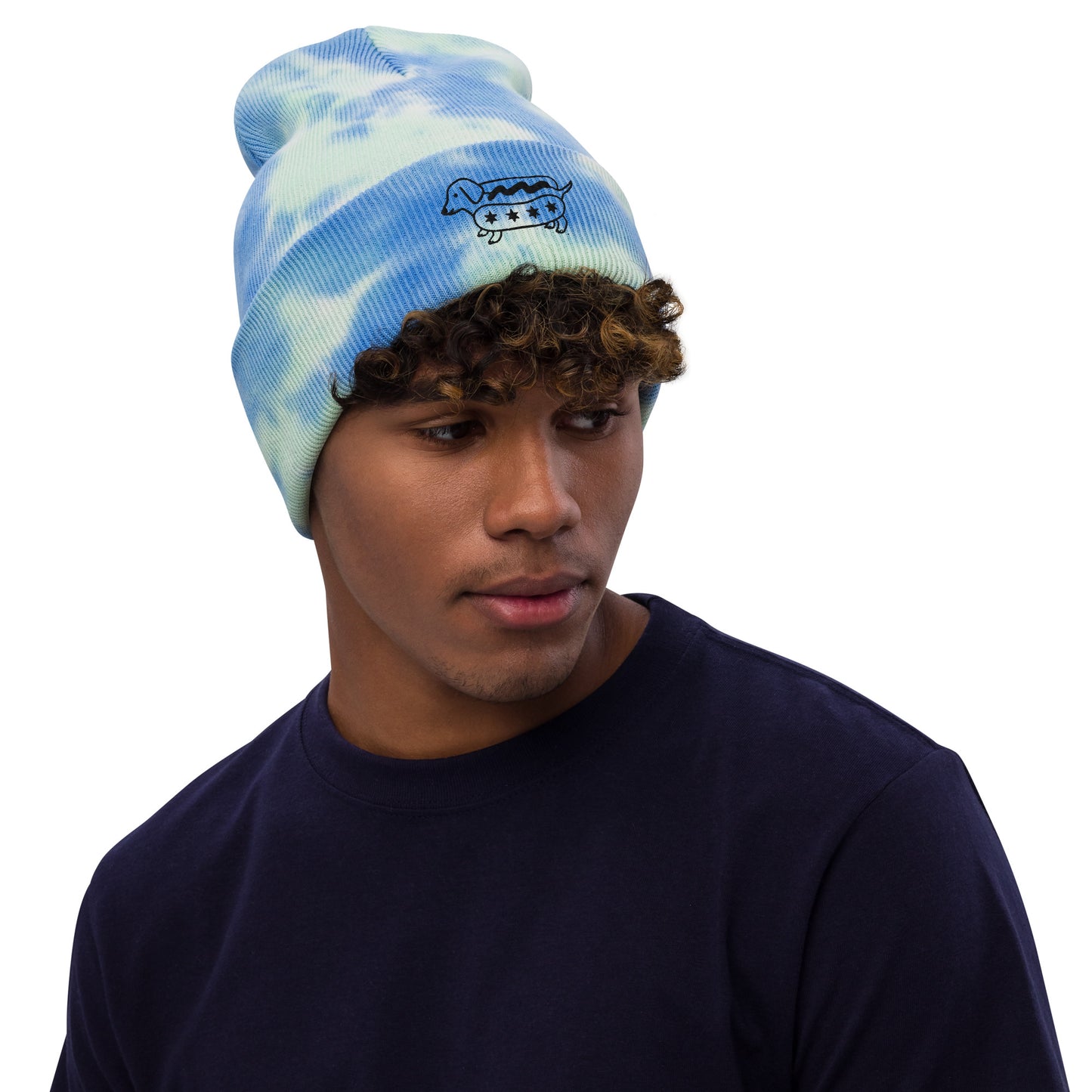 Chicago Dog Tie-dye Winter beanie