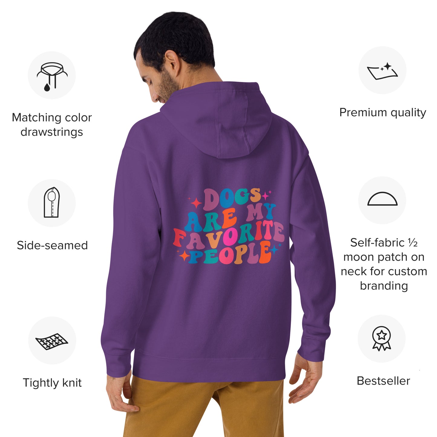Dogs Are My Favorite People Unisex Hoodie