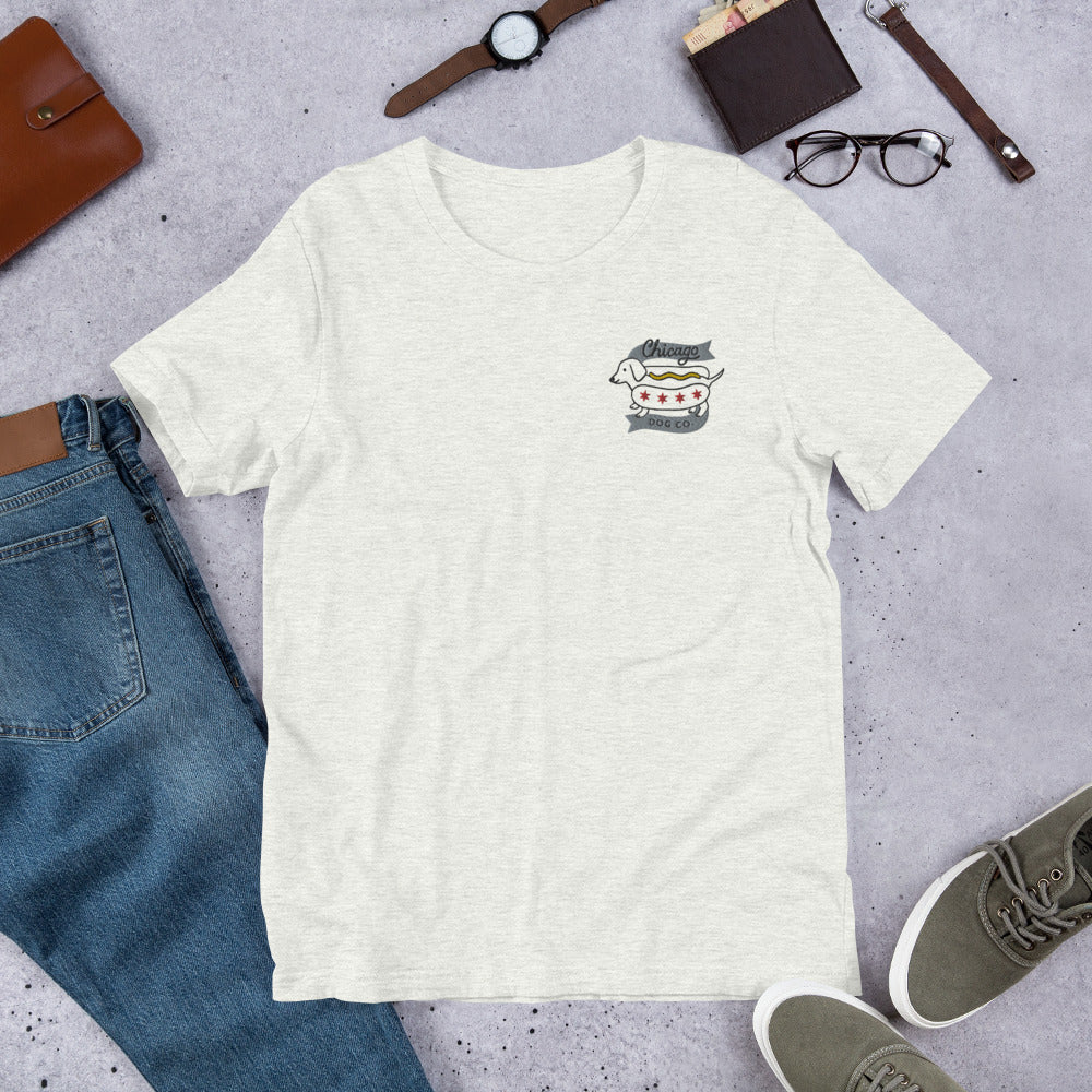Embroidered Short-Sleeve Unisex T-Shirt