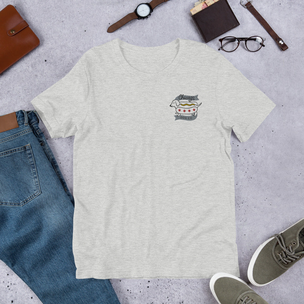 Embroidered Short-Sleeve Unisex T-Shirt