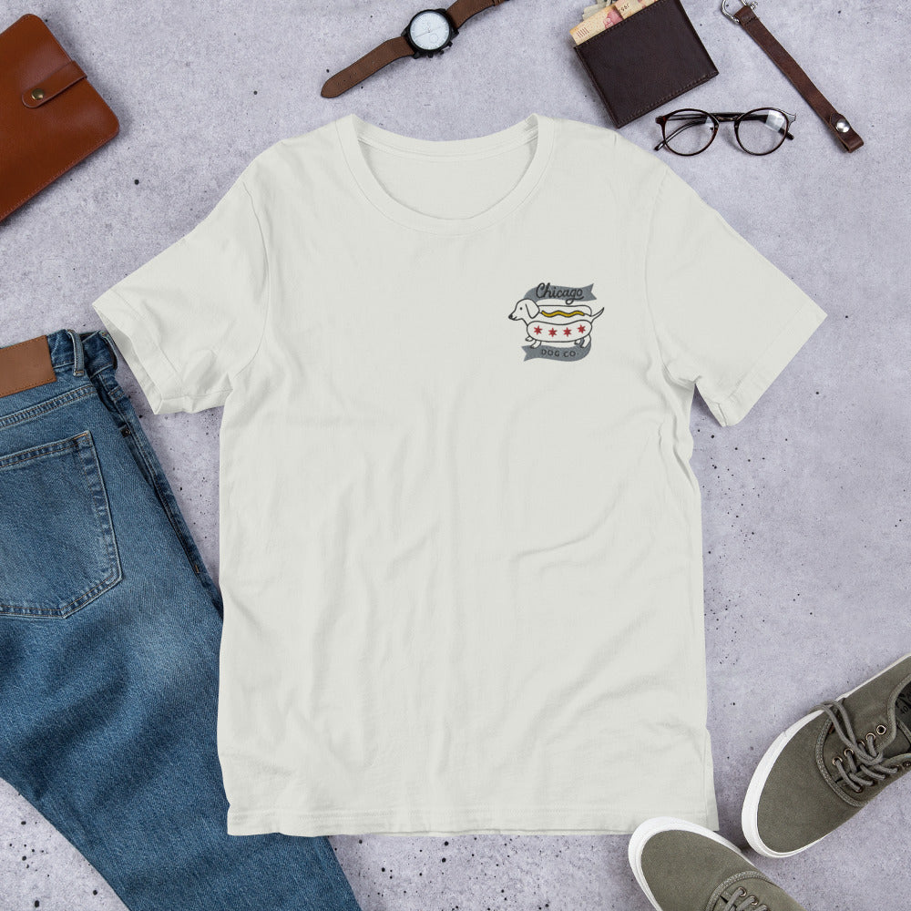 Embroidered Short-Sleeve Unisex T-Shirt