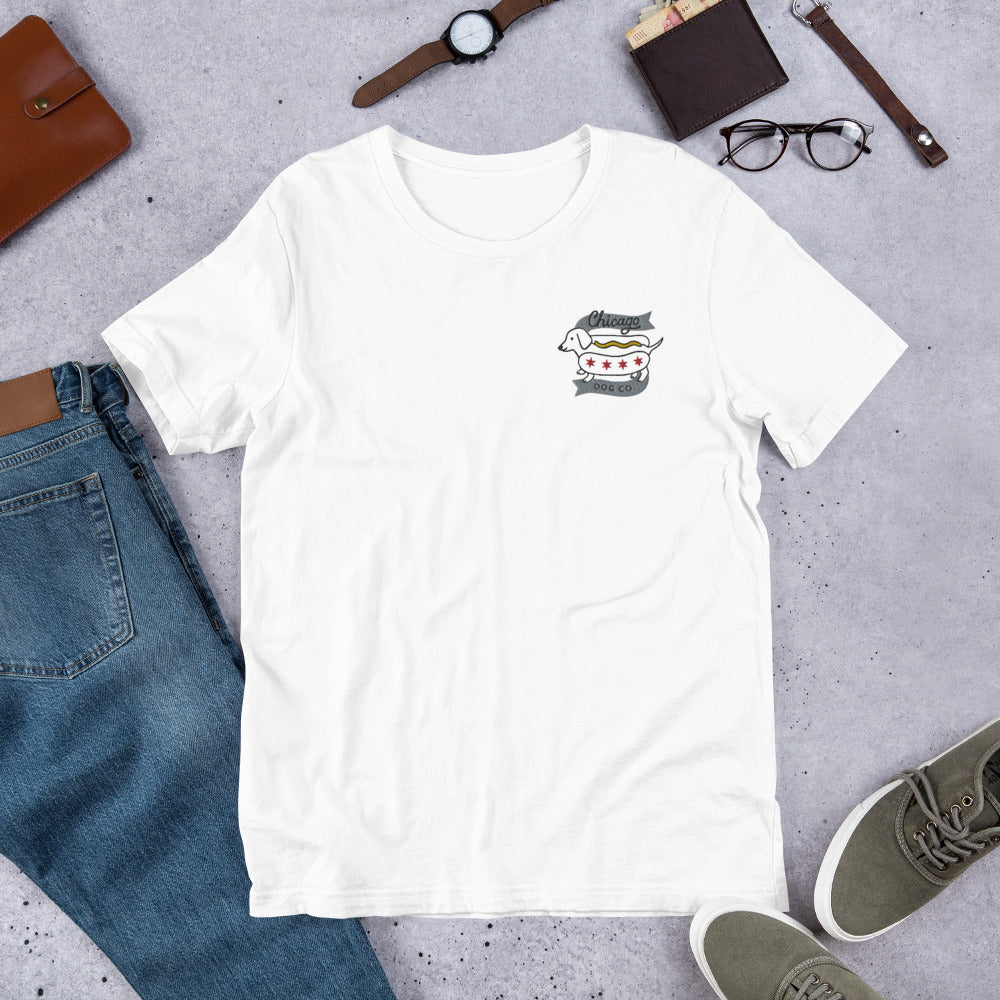 Embroidered Short-Sleeve Unisex T-Shirt