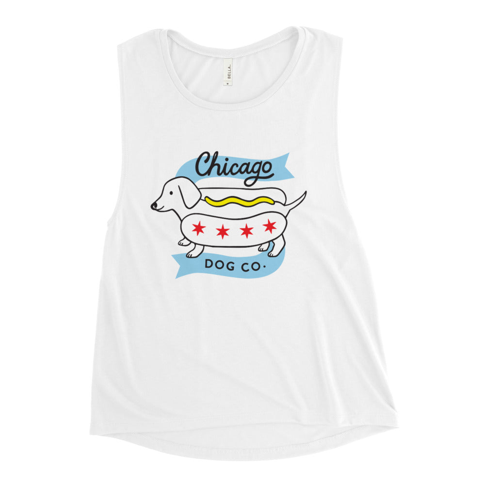 Chicago Dog Co Workout Ladies’ Muscle Tank Top