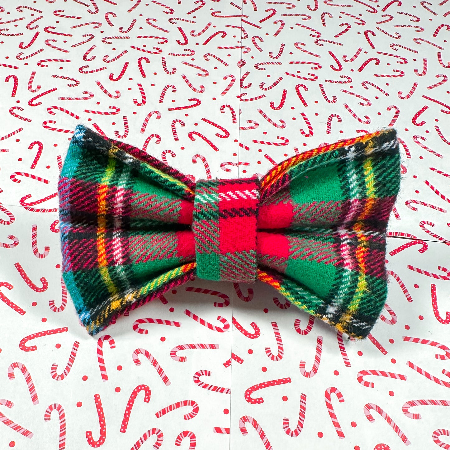Christmas Plaid Bow Tie