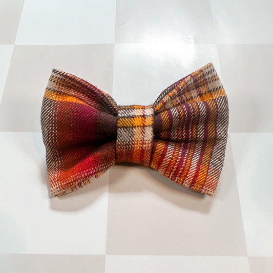 Fall Plaid Bow Tie