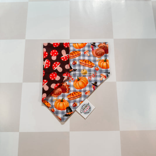 Thanksgiving Feast Reversible Bandana