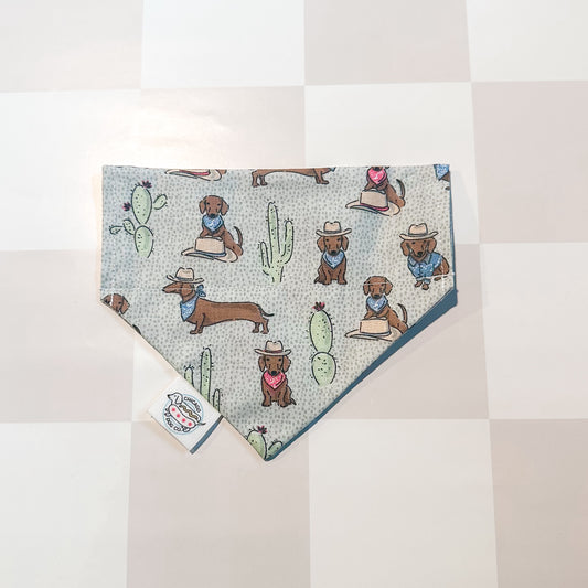 Cowboy Dachshund Pet Bandana