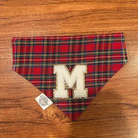 Personalized Tartan Plaid Christmas Bandana
