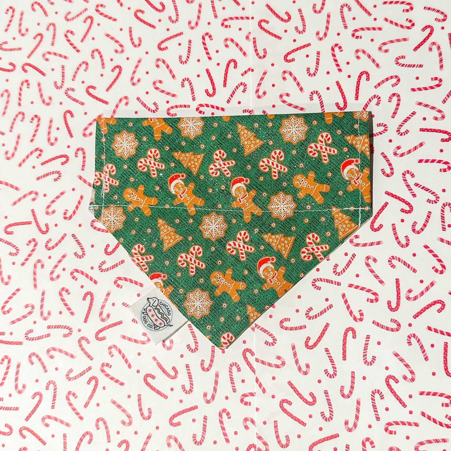 Sparkle Christmas Cookies Reversible Christmas Bandana