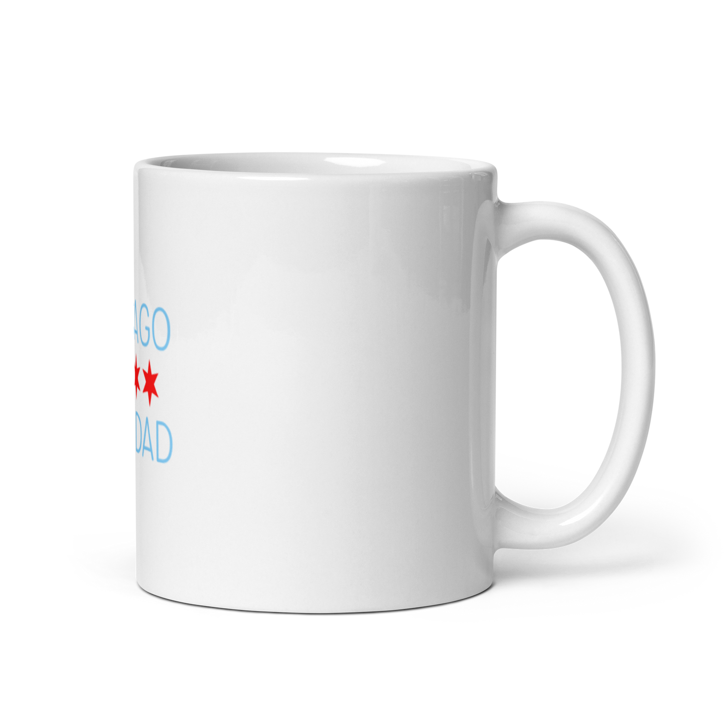 Chicago Dog Dad White Coffee Mug 11oz