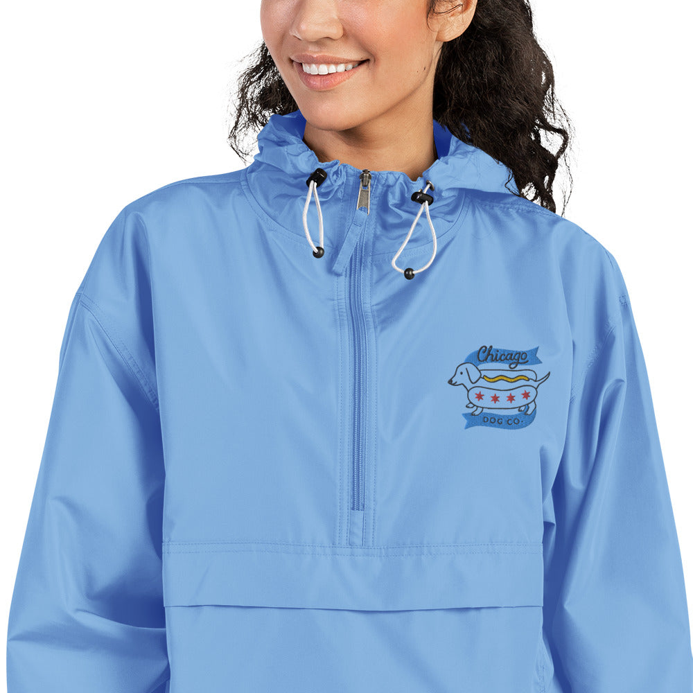 Chicago Dog Co. Unisex Embroidered Champion Packable Jacket